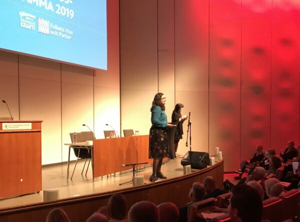 Utbildningsminister Anna Ekström invigningstalar på Folkets Hus och Parkers föreningsstämma 2019